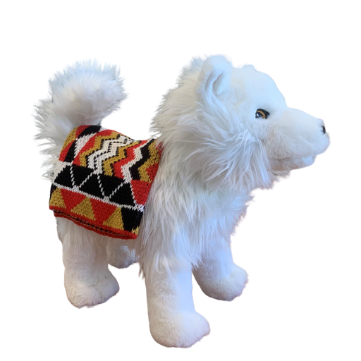 12" Woolly Dog with Blanket by Debra Sparrow