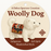 12" Woolly Dog with Blanket by Debra Sparrow