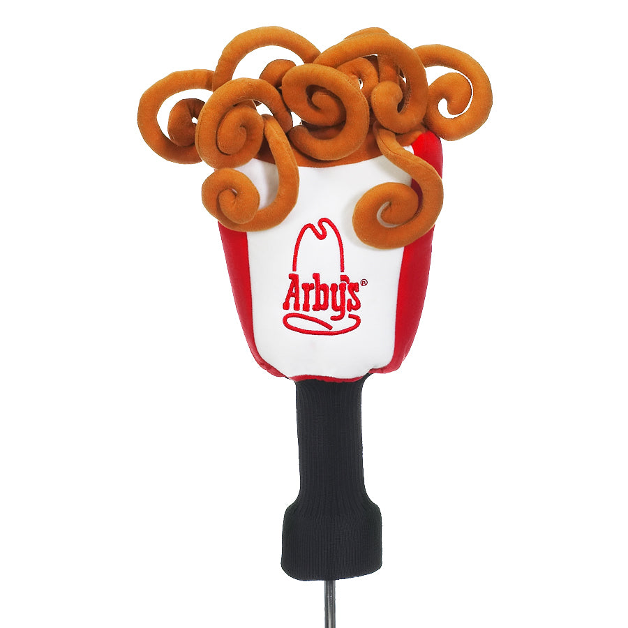Arby's golf head cover with curly fries