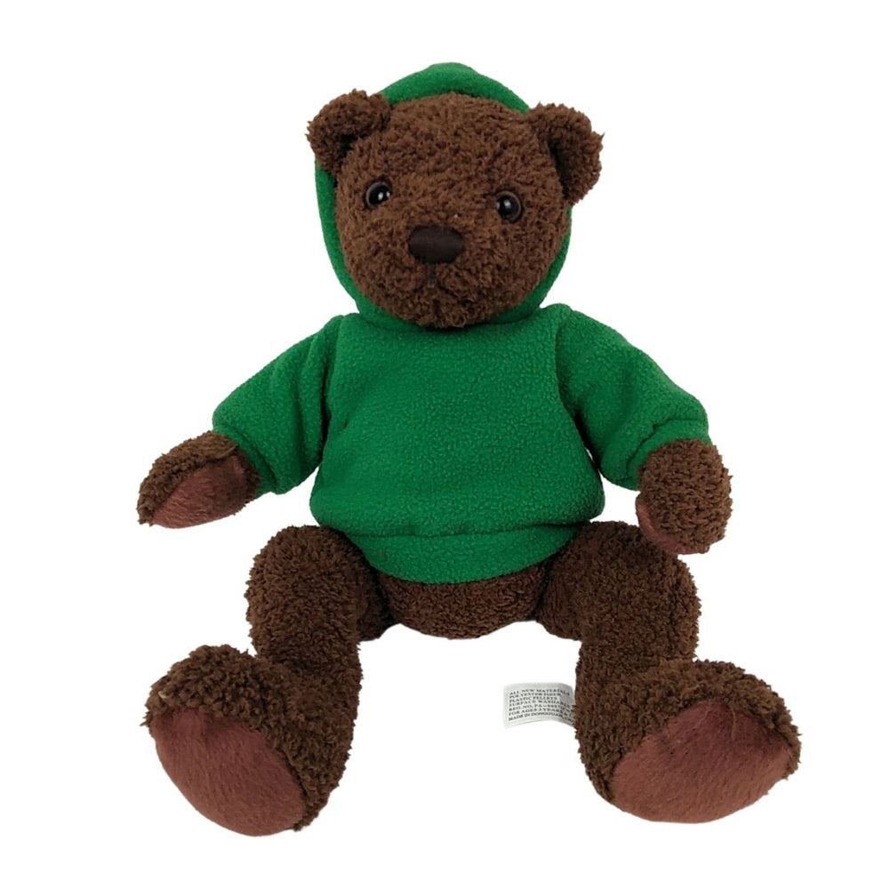 12" Clancy Bear with Green Hoodie