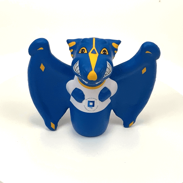 The Wyvern the mascot of Quinsigamond Community College