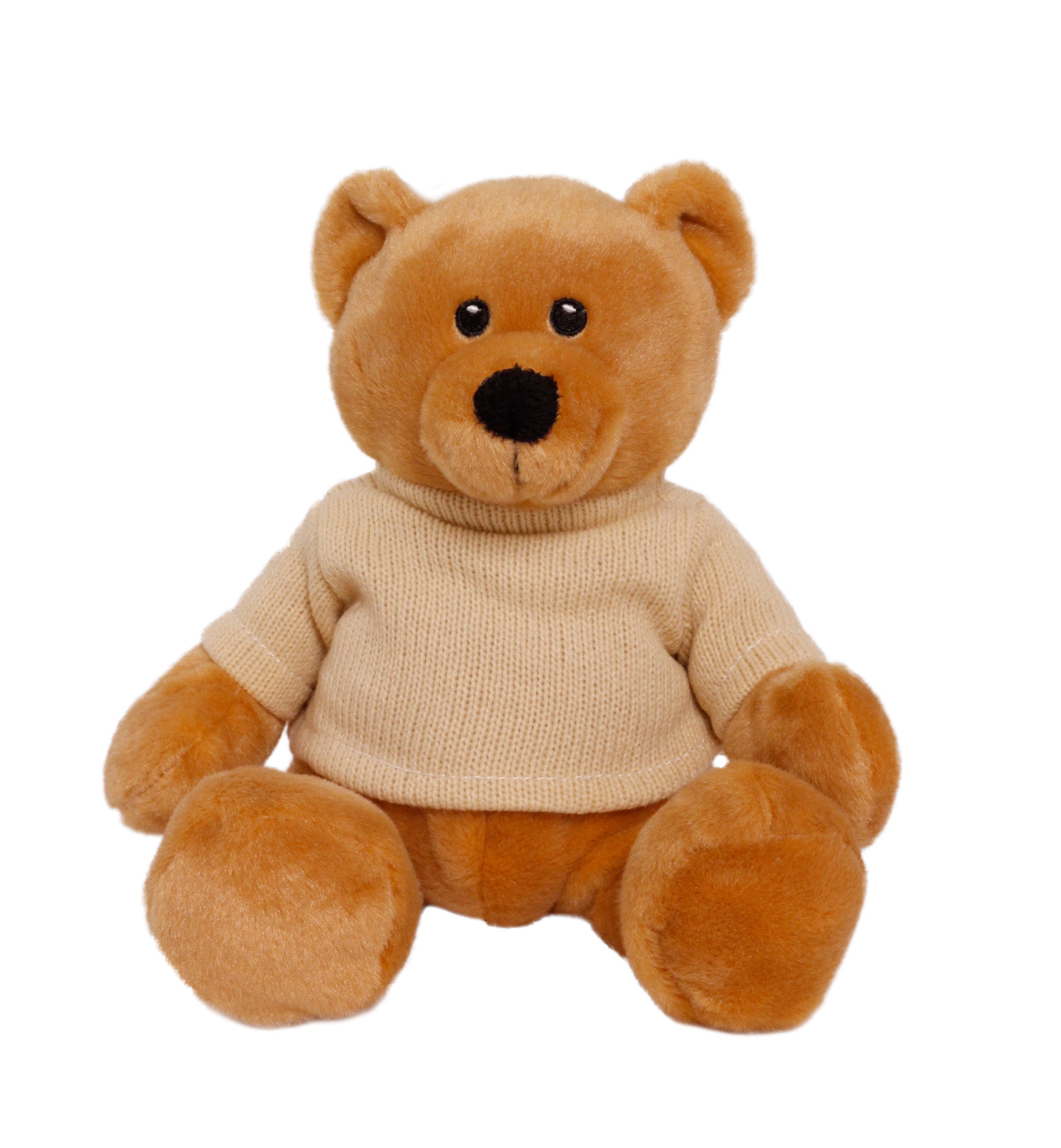 Machine knit sweater beige